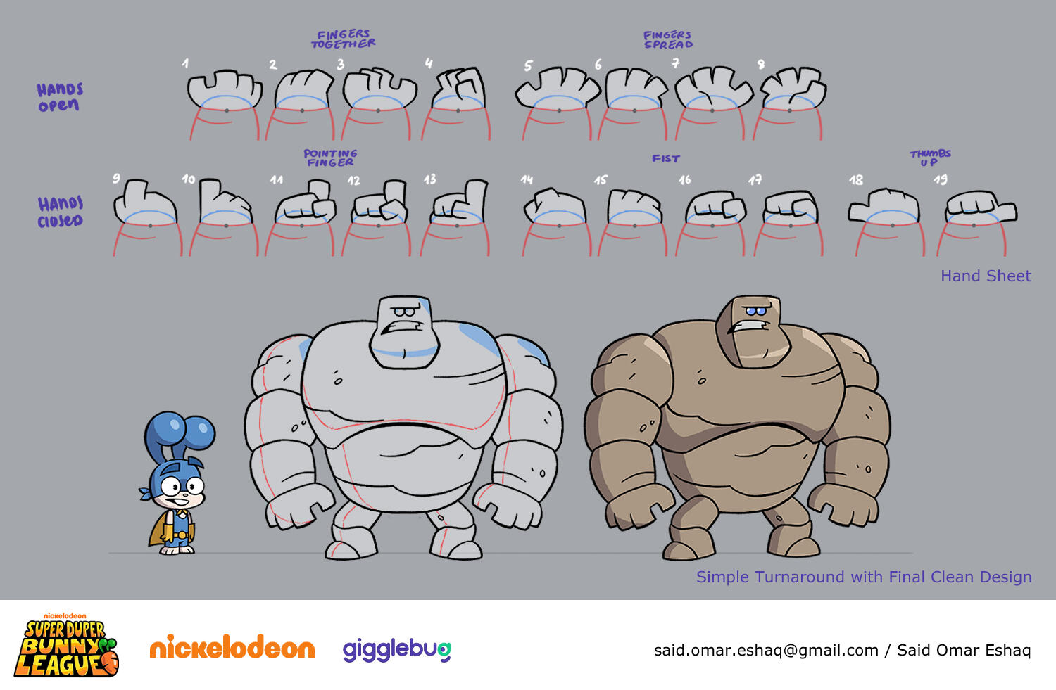 Super Duper Bunny League - Rock Guys Hand Sheet And Turnaround Super Duper Bunny League - Rock Guys Hand Sheet And Turnaround